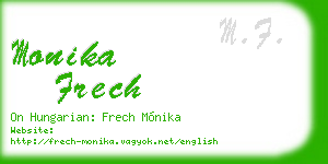 monika frech business card
